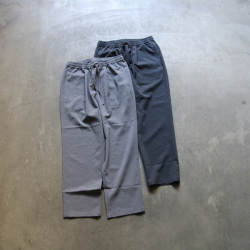 LAMOND (ラモンド) [LM-P-101] LAMOND - NEW SEMI WIDE SHARI PANTS  /シャリパンツ (CHAMBRAY BLACK) (BLUE GRAY)