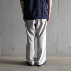 LAMOND (ラモンド) [LM-P-101-UM]  NEW SEMI WIDE SHARI PANTS  /シャリパンツ (CHAMBRAY BLACK) (ASH GRAY)