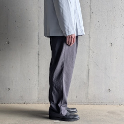 LAMOND (ラモンド) [LM-P-101-UM]  NEW SEMI WIDE SHARI PANTS  /シャリパンツ (CHAMBRAY BLACK) (ASH GRAY)