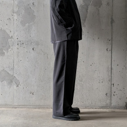 LM-P-140-TH [Twill Twist Wide Pants] ツイルツイストワイドイージーパンツ (BLACK)