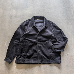 LAMOND (ラモンド) LM-S-109-CDY [Corduroy Short Blouson] コーデュロイショートブルゾン (BLACK) (DARK MOSS)