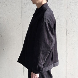 LAMOND (ラモンド) LM-S-109-CDY [Corduroy Short Blouson] コーデュロイショートブルゾン (BLACK) (DARK MOSS)