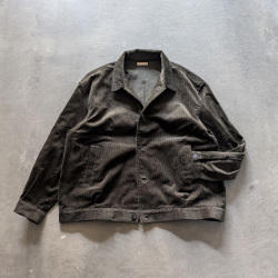 LAMOND (ラモンド) LM-S-109-CDY [Corduroy Short Blouson] コーデュロイショートブルゾン (BLACK) (DARK MOSS)