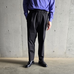 LAMOND (ラモンド) LM-P-122 [ PONTE RELAX PANTS ] ハイゲージストレッチポンチジャージー リラックスパンツ (BLACK) (CHARCOAL)