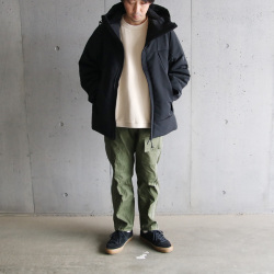 LANTERN （ランタン）  [ HEATING HOODED BLOUSON ] ヒーティングフーデッド ブルゾン (BLACK)