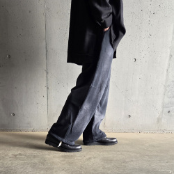 　MOOJIMOOJI ( ムージームージー ) MOO-25F-5 [SWEAT 04 PANTS] ワイド スウェットパンツ (BLACK) 