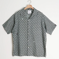 majun plus (マジュンプラス) Sleeping Bad (スリーピングバッド / かりゆしシャツ) (BLACK) (GRAY) 