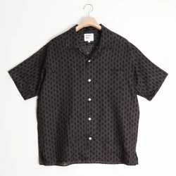 majun plus (マジュンプラス) Sleeping Bad (スリーピングバッド / かりゆしシャツ) (BLACK) (GRAY) 