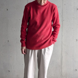 NIGEL  CABOURN (ナイジェルケーボン)  [MAINE LINE] 80530020025  [TURTLE NECK - WAFFLE] タートルネック ワッフル (IVORY) (NAVY) (RED)
