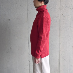 NIGEL  CABOURN (ナイジェルケーボン)  [MAINE LINE] 80530020025  [TURTLE NECK - WAFFLE] タートルネック ワッフル (IVORY) (NAVY) (RED)