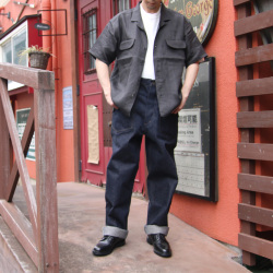 NIGEL  CABOURN (ナイジェルケーボン)  [MAINE LINE] 80500011005 [30s US ARMY DENIM] 12.5oz ユーティリティーデニムパンツ (INDIGO) (GREEN)