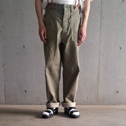 NIGEL  CABOURN (ナイジェルケーボン)  [MAINE LINE] 80500011005 [30s US ARMY DENIM] 12.5oz ユーティリティーデニムパンツ (INDIGO) (GREEN)