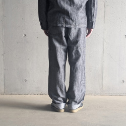 NIGEL  CABOURN (ナイジェルケーボン)  [LYBRO (ライブロ)] 80521350020 [PT02-02 ANGLED PANT - LINEN DENIM] アングルドパンツ - リネンデニム (INDIGO)