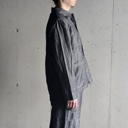 NIGEL  CABOURN (ナイジェルケーボン)  [LYBRO (ライブロ)] 80521380020 [JK03-02 CHORE JACKET - LINEN DENIM] チョアジャケット - リネンデニム (INDIGO)