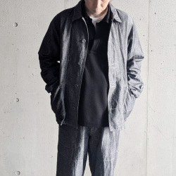 NIGEL  CABOURN (ナイジェルケーボン)  [LYBRO (ライブロ)] 80521380020 [JK03-02 CHORE JACKET - LINEN DENIM] チョアジャケット - リネンデニム (INDIGO)