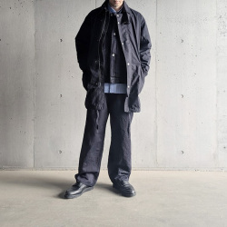 NIGEL  CABOURN (ナイジェルケーボン)  [LYBRO (ライブロ)] 80521300000 [OW01 FISHING PARKA - TECH COTTON] フィッシングパーカ - テックコットン (NAVY)