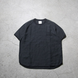 Re made in tokyo japan (アールイーメイドイントウキョウジャパン)  No7919S-CT [ French Linen T-shirt ] フレンチリネン ポケTEE (4COLOUR) 