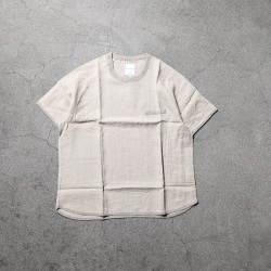 Re made in tokyo japan (アールイーメイドイントウキョウジャパン)  No7919S-CT [ French Linen T-shirt ] フレンチリネン ポケTEE (4COLOUR) 