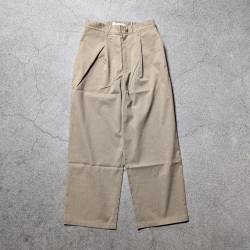 Re made in tokyo japan (アールイーメイドイントウキョウジャパン) 3825S-BT [ Ramie Solotex Twill Tuck Wide PTS ] ラミーソロテックスツイル タックワイドパンツ (BLACK)(NAVY)(BEIGE)