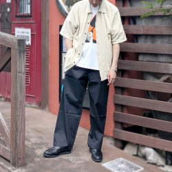 Re made in tokyo japan (アールイーメイドイントウキョウジャパン) 3825S-BT [ Ramie Solotex Twill Tuck Wide PTS ] ラミーソロテックスツイル タックワイドパンツ (BLACK)(NAVY)(BEIGE)