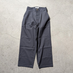 Re made in tokyo japan (アールイーメイドイントウキョウジャパン) 3825S-BT [ Ramie Solotex Twill Tuck Wide PTS ] ラミーソロテックスツイル タックワイドパンツ (BLACK)(NAVY)(BEIGE)