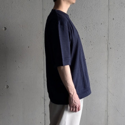 Re made in tokyo japan (アールイーメイドイントウキョウジャパン) No6326S-CT [ Half Sleeve Wide Dress T-Shirt Indigo ] ハーフスリーブ ワイド ドレス Tシャツ インディゴ (INDIGO) (LIGHT INDIGO) 