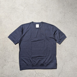 Re made in tokyo japan (アールイーメイドイントウキョウジャパン) No6326S-CT [ Half Sleeve Wide Dress T-Shirt Indigo ] ハーフスリーブ ワイド ドレス Tシャツ インディゴ (INDIGO) (LIGHT INDIGO) 