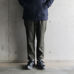 Re made in tokyo japan (アールイーメイドイントウキョウジャパン) 7822A-BT [ WOOL CASHMERE KERSEY TUCK PTS ] ウール カシミア カルゼ タックパンツ (3COLOR) 
