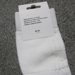 REPRODUCTION OF FOUND(リプロダクションオブファウンド) [ FRENCH MILITARY SOCKS ] フレンチミリタリーソックス (BLACK) (WHITE) (OLIVE) ユニセックス / シーズンレスで着用可