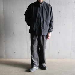 STILL BY HAND (スティルバイハンド)  [ BL01234 ] POLYESTER STAND COLLAR BLOUSON /ポリエステル スタンドカラーブルゾン (2COLOR)