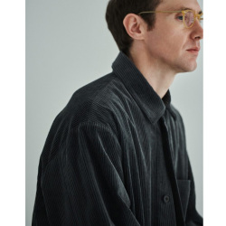 STILL BY HAND (スティルバイハンド)  [ BL02253 ] Corduroy shirt jacket コーデュロイ シャツジャケット (BLUE CHARCOAL)