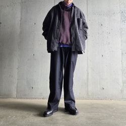 STILL BY HAND (スティルバイハンド)  [ BL02253 ] Corduroy shirt jacket コーデュロイ シャツジャケット (BLUE CHARCOAL)