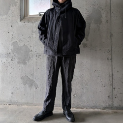 STILL BY HAND (スティルバイハンド) [BL03263]  CRISPY HOODED BLOUSON / フーデッドブルゾン (BLACK)
