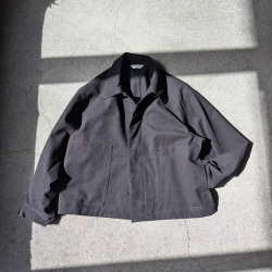 STILL BY HAND (スティルバイハンド)  [ BL07263 ] Synthetic leather short blouson /シンセティックレザーショートブルゾン (INK BLACK) (BROWN) (TAUPE)