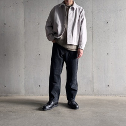 STILL BY HAND (スティルバイハンド)  [ BL07263 ] Synthetic leather short blouson /シンセティックレザーショートブルゾン (INK BLACK) (BROWN) (TAUPE)