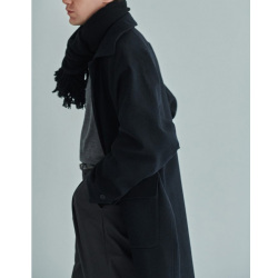 STILL BY HAND (スティルバイハンド)  [ CO03253 ] W/N balcollar coat ウールナイロン バルカラーコート (KHAKI BEIGE) (BLACK NAVY)