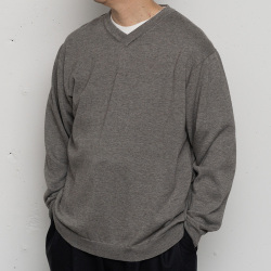 t.japan  v neck hand knit  Vネックハンドニット STILL BY HAND (スティルバイハンド) [ KN01243 ] YAK MIX 浅V