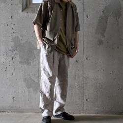 STILL BY HAND (スティルバイハンド)  [ PT02262 ]  Linen 2Tuck Tapered Pants / リネン 2タックテーパードパンツ (TAUPE) (CHARCOAL)