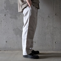 STILL BY HAND (スティルバイハンド)  [ PT02262 ]  Linen 2Tuck Tapered Pants / リネン 2タックテーパードパンツ (TAUPE) (CHARCOAL)