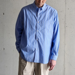 STILL BY HAND (スティルバイハンド)  [ SH00221 ] Regular collar shirt 先染め レギュラーカラーシャツ (BLUE STRIPE) (NAVY STRIPE) (WHITE)