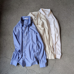 STILL BY HAND (スティルバイハンド)  [ SH0221 ] Regular collar shirt 先染め レギュラーカラーシャツ (BLUE STRIPE) (WHITE STRIPE) (WHITE)