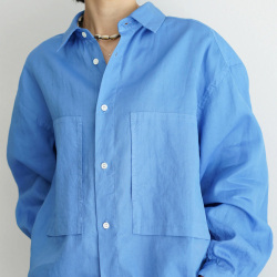 STILL BY HAND (スティルバイハンド)  [ SH05261 ] Garment-dye over shirt ガーメントダイオーバーシャツ (ECRU) (SKY BLUE) (BLACK NAVY)