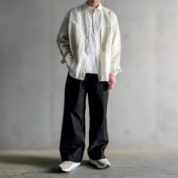 STILL BY HAND (スティルバイハンド)  [ SH05261 ] Garment-dye over shirt ガーメントダイオーバーシャツ (ECRU) (SKY BLUE) (BLACK NAVY)