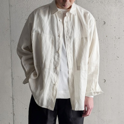 STILL BY HAND (スティルバイハンド)  [ SH05261 ] Garment-dye over shirt ガーメントダイオーバーシャツ (ECRU) (SKY BLUE) (BLACK NAVY)