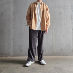 STILL BY HAND (スティルバイハンド) [ SH01253 ] Garment-dye over shirt ガーメントダイオーバーシャツ (
BLUE GREY) (PALE ORANGE)