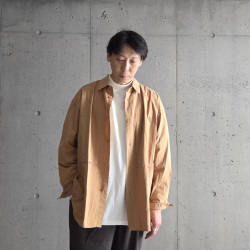 STILL BY HAND (スティルバイハンド) [ SH01253 ] Garment-dye over shirt ガーメントダイオーバーシャツ (
BLUE GREY) (PALE ORANGE)