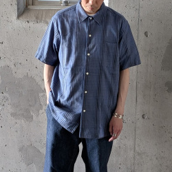 SUNNY ELEMENT (サニーエレメント) [ RIVER SHIRT S/S ]　リバーシャツ S/S (BLUE CHECK)