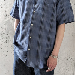 SUNNY ELEMENT (サニーエレメント) [ RIVER SHIRT S/S ]　リバーシャツ S/S (BLUE CHECK)