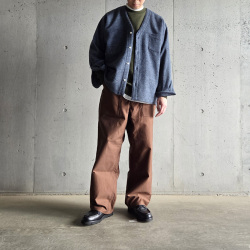 SUNNY ELEMENT (サニーエレメント) [ Museum Shirt Facing ]　カーディガン シャツ (Melange Blue)