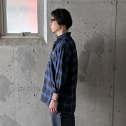 SUNNY ELEMENT (サニーエレメント) [ SLEEPING SHIRTS 3/4 ]　スリーピングシャツ 3/4 (BLACK/BLUE CHECK)